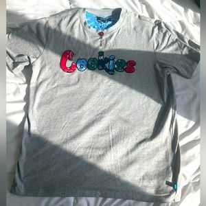 Men’s gray cookie’s graphic tee